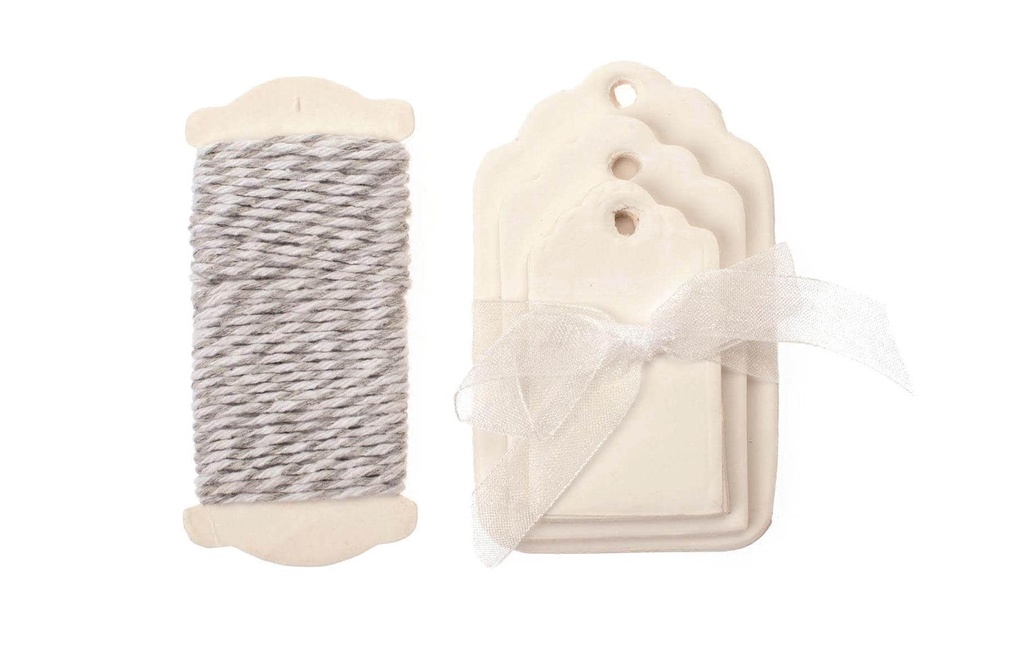 Glorex Étiquette pour cadeau Étiquette, blanc