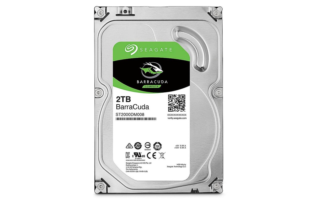 Seagate Disque dur BarraCuda 3.5 SATA 2 TB