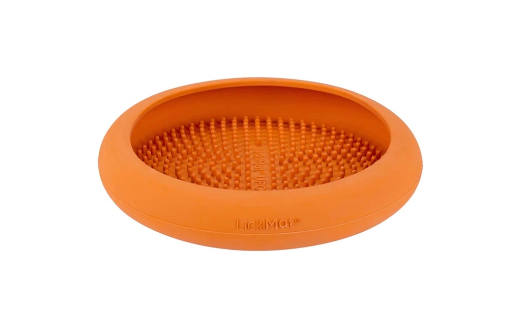 LickiMat Tapis d’alimentation UFO ø 18 cm, orange