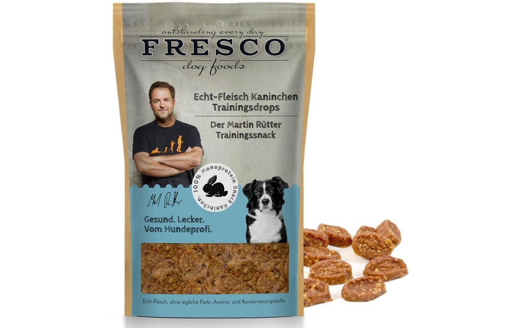FRESCO Friandise Martin Rütter Trainingdrops lapin, 150g