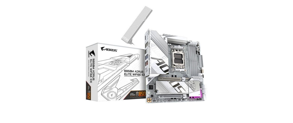 Gigabyte Carte mère B850M AORUS ELITE WIFI6E ICE