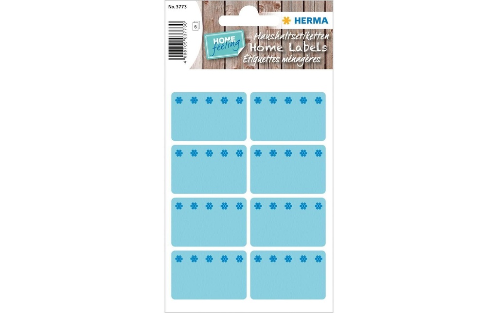 Herma Stickers Étiquettes pour réfrigération Eiskristalle 26 x 40 mm, Blau