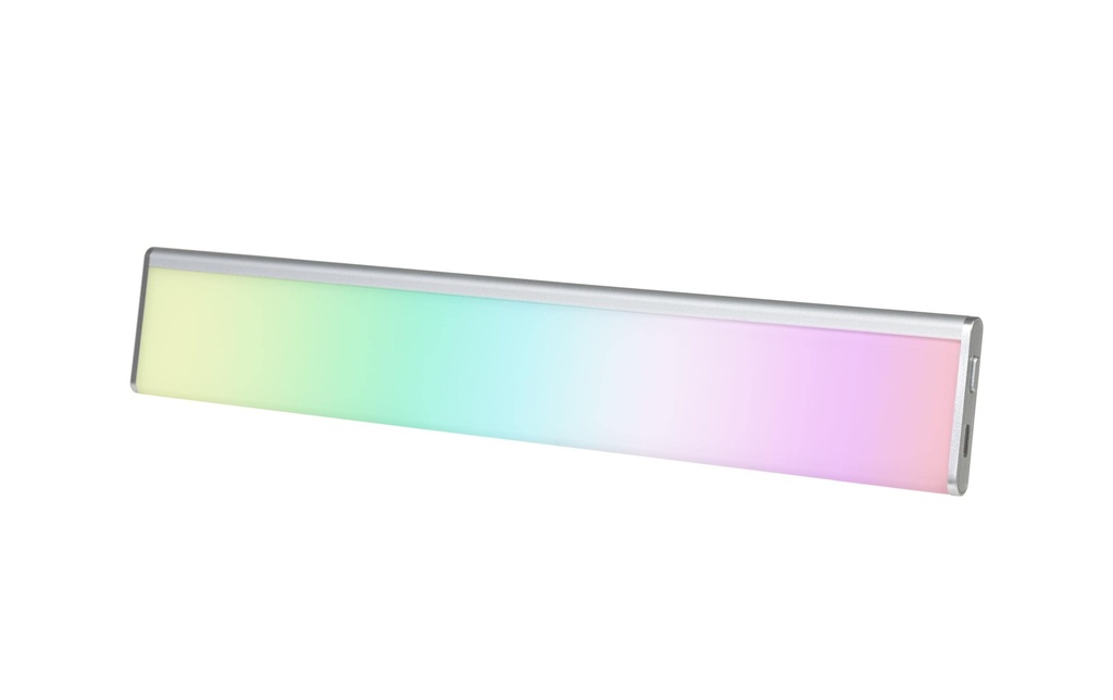 FTM Barre lumineuse LED RGB, 3 W, Bluetooth, USB-C