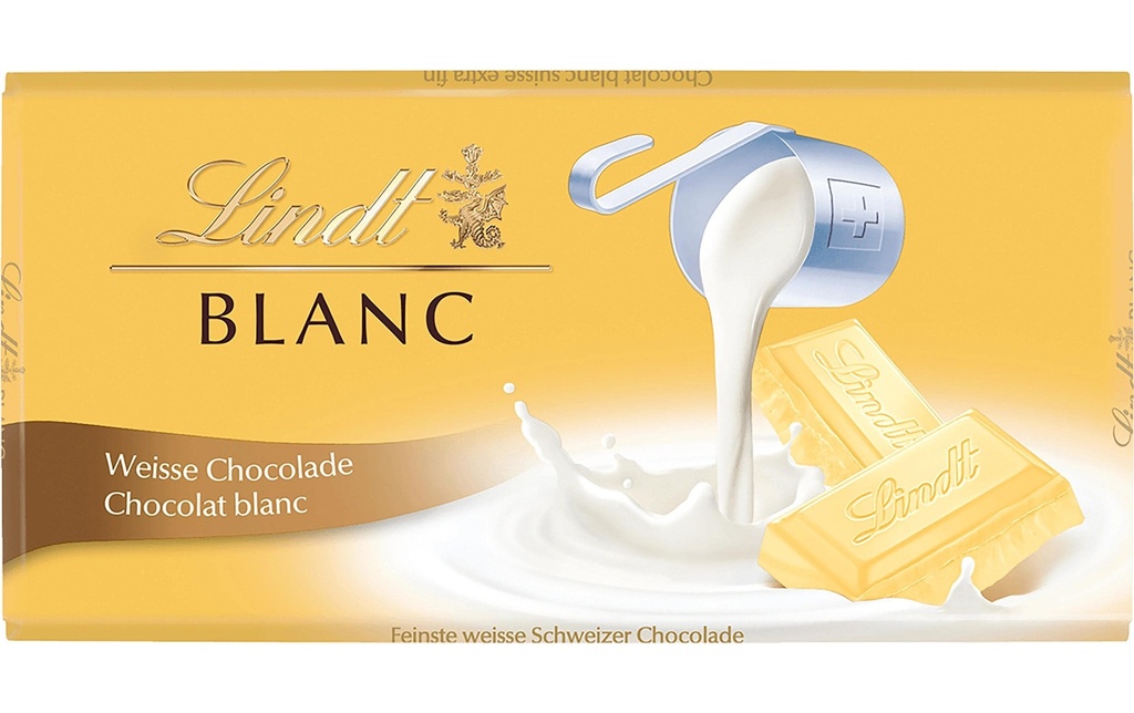 Lindt Tablette de chocolat Blanc 100 g