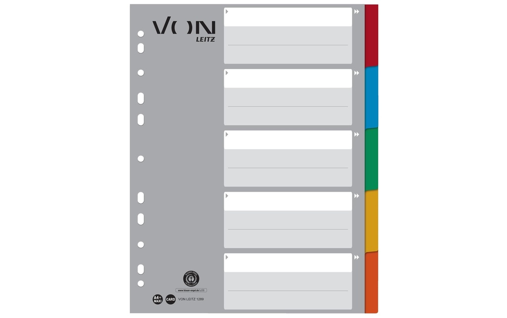 VON Registre 5 onglets, A4, 1-5