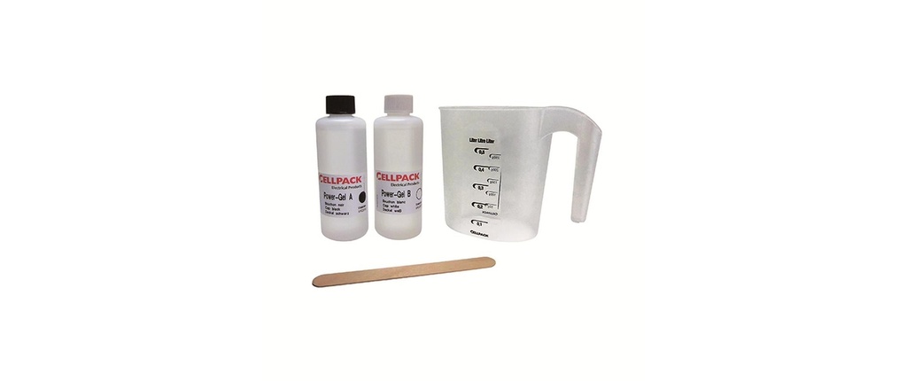Cellpack AG Gel à 2 composants à base de silicone 400 ml, Transparent