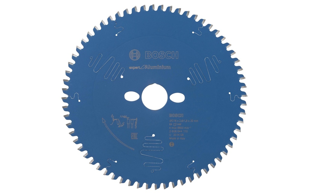 Bosch Professional Lame de scie circulaire Expert Aluminium, 216 x 30 x 2.6 mm, Z 64