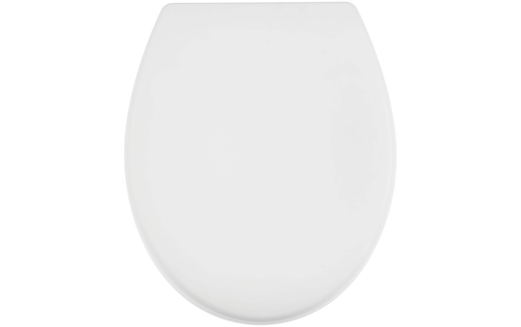 diaqua® Siège de toilette Race avec dispositif d'abaissement automatique, Blanc mat