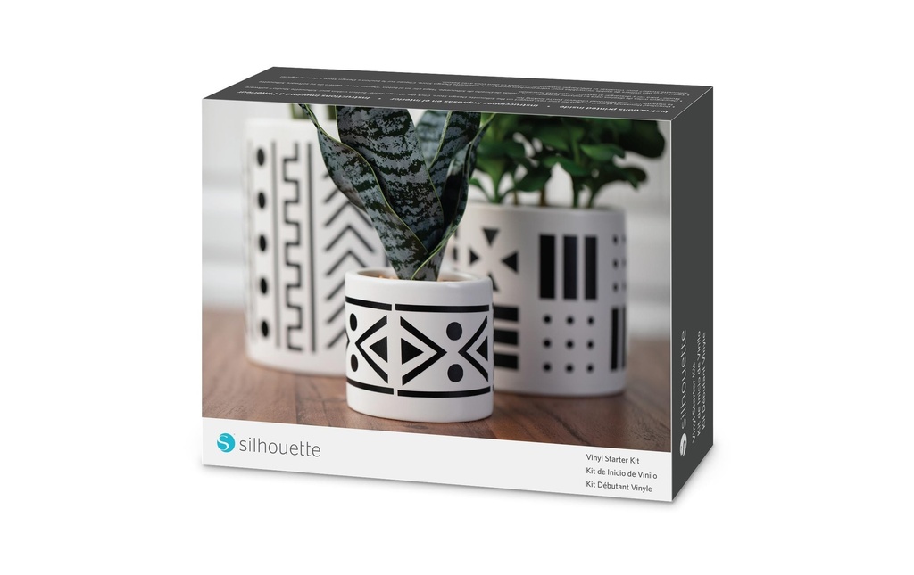Silhouette Film de vinyle Starter Kit Noir/Blanc/Bleu/Rose