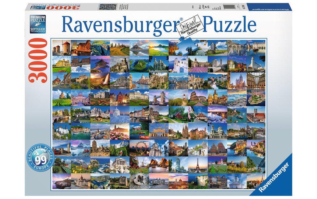 Ravensburger Puzzle 99 Beautiful Places in Europe