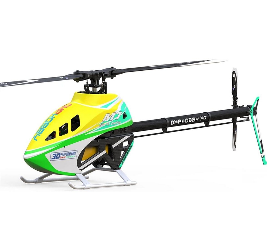 OMPHobby Hélicoptère M7 Jaune citron Kit et moteur