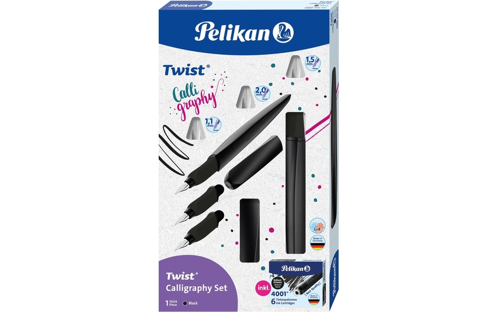 Pelikan Stylo plume Set de calligraphie noir