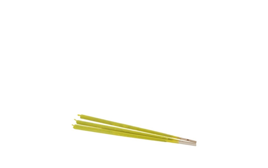 balthasar Torche de cire Jaune, 3 pièces