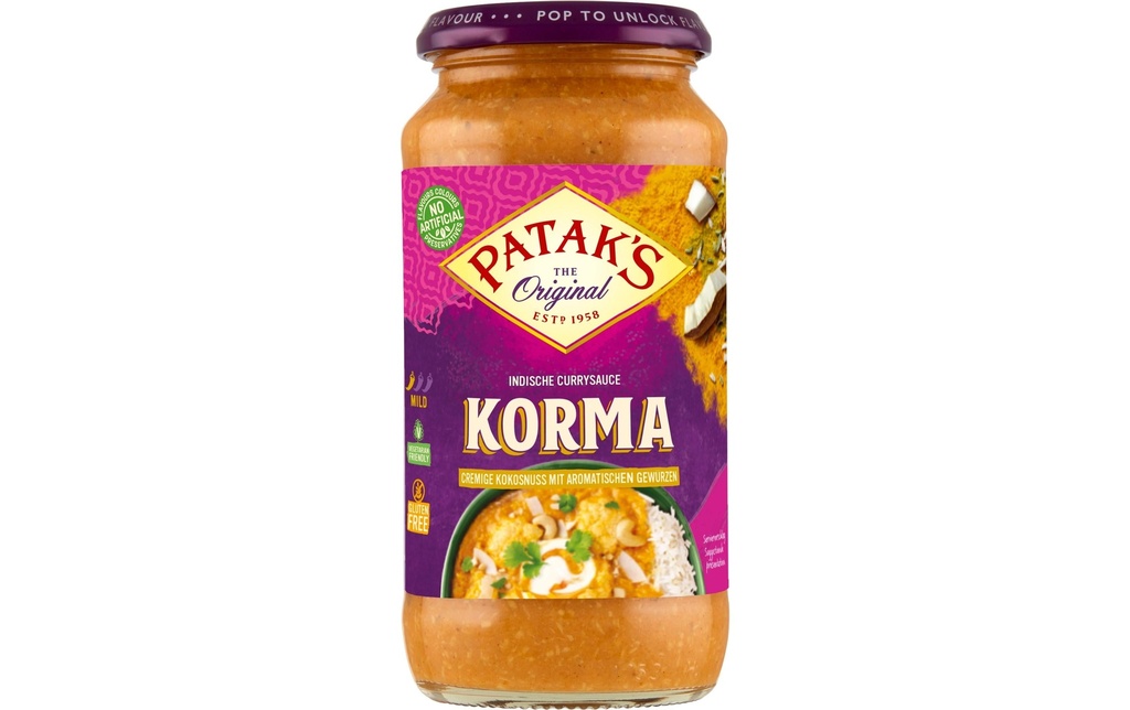 Pataks Sauce Korma 450 g