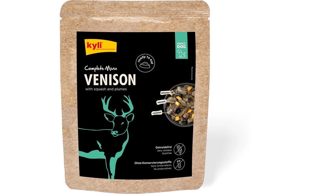 kyli Alimentation humide Complete Menu Venison, 150 g