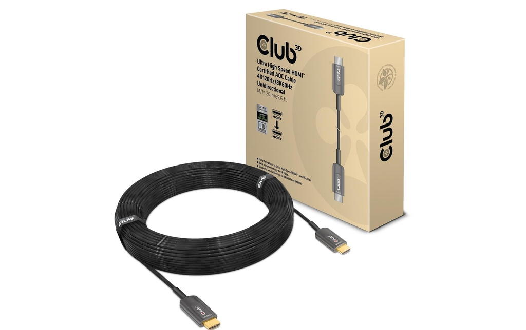 Club 3D Câble optique CAC-1379 4K120Hz/8K 60Hz HDMI - HDMI, 20 m
