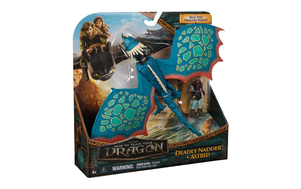 Spinmaster Figurine de jeu Dragons Movie Flèche d'orage et Astrid Viking