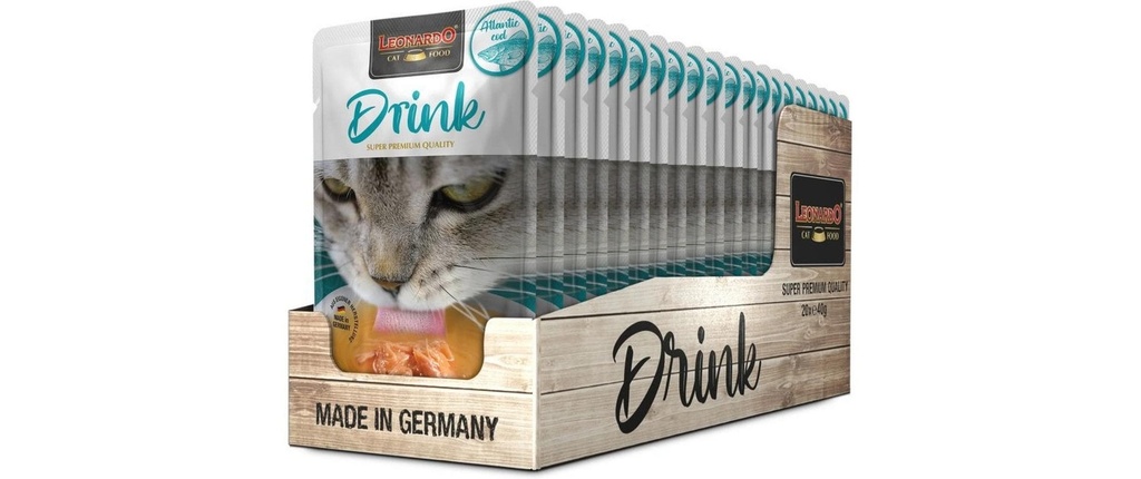 Leonardo Cat Food Drink Atlantic Cod 20 x 40 g