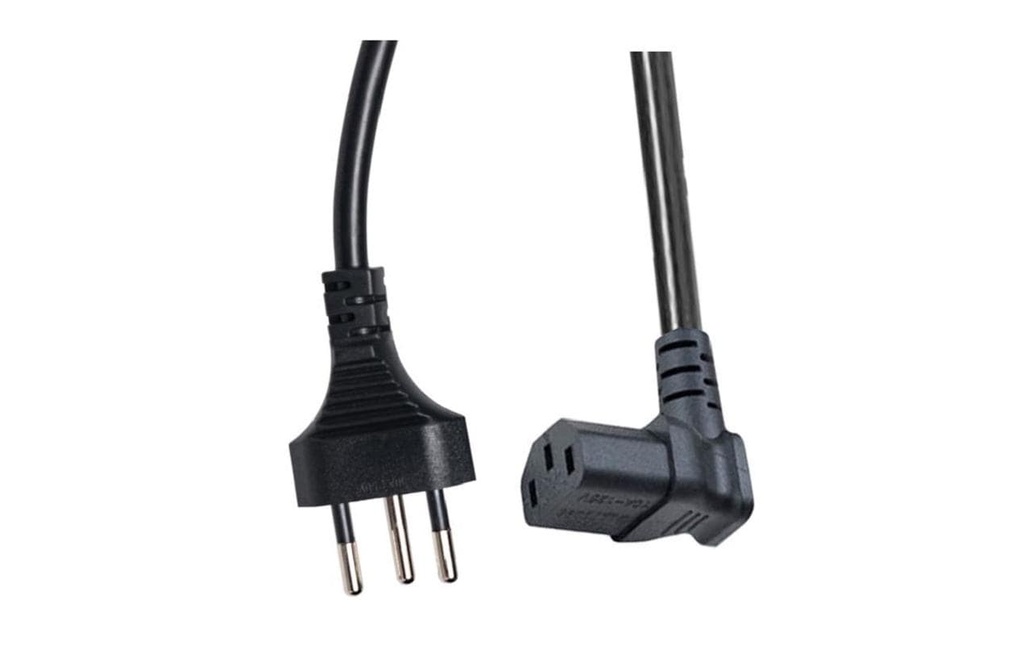 Diggelmann Câbles d’alimentation 3 m C13 - T12, incliné vers le haut