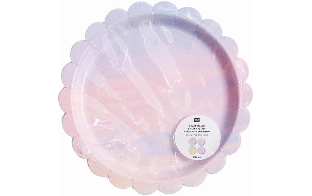 Rico Design Assiettes jetables Le ciel est la limite 8 Pièce/s