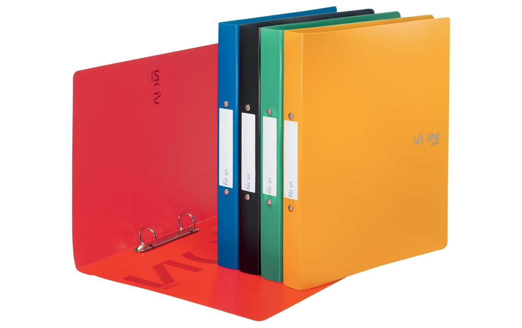 VON Classeur à anneaux A4, 5 pièces, 3 cm, Multicolore