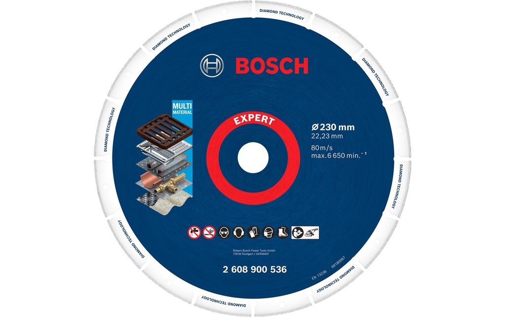 Bosch Professional Disque à trancher EXPERT Diamond Metal Wheel, 230 mm