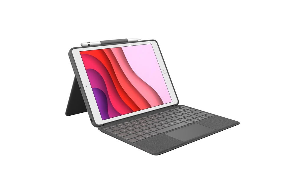 Logitech Couvre-clavier pour tablette Combo Touch iPad 10.2 7.-9.Gen