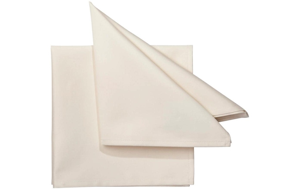 Pichler Serviette en tissu Solid 45 cm x 45 cm, 6 Pièce/s, Champagne