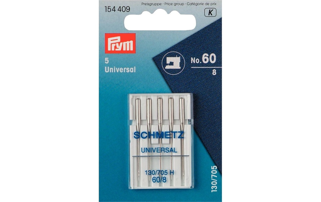 Prym Aiguille de machine à coudre Standard Nr. 60, 5 Pièce/s