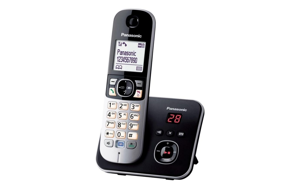 Panasonic Téléphone sans fil KX-TG6821SLB Noir