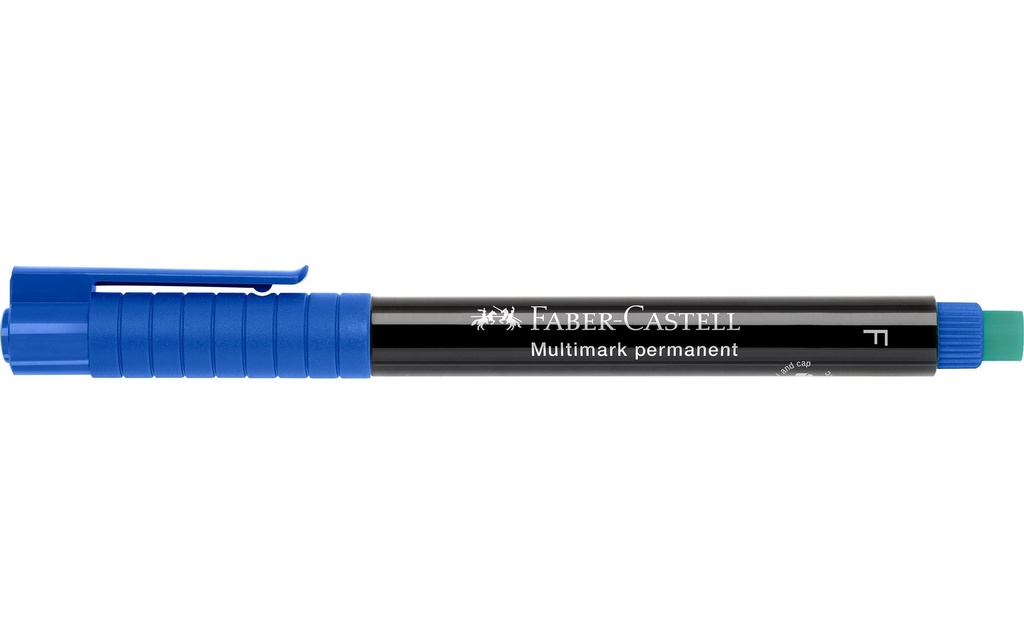 Faber-Castell Marqueur indélébile Multimarque F, bleu