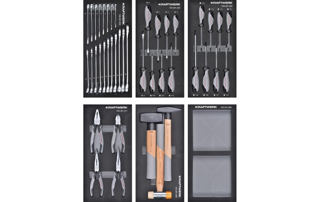 Kraftwerk Coffret à outils Basic Line Eva 43 pièce(s)