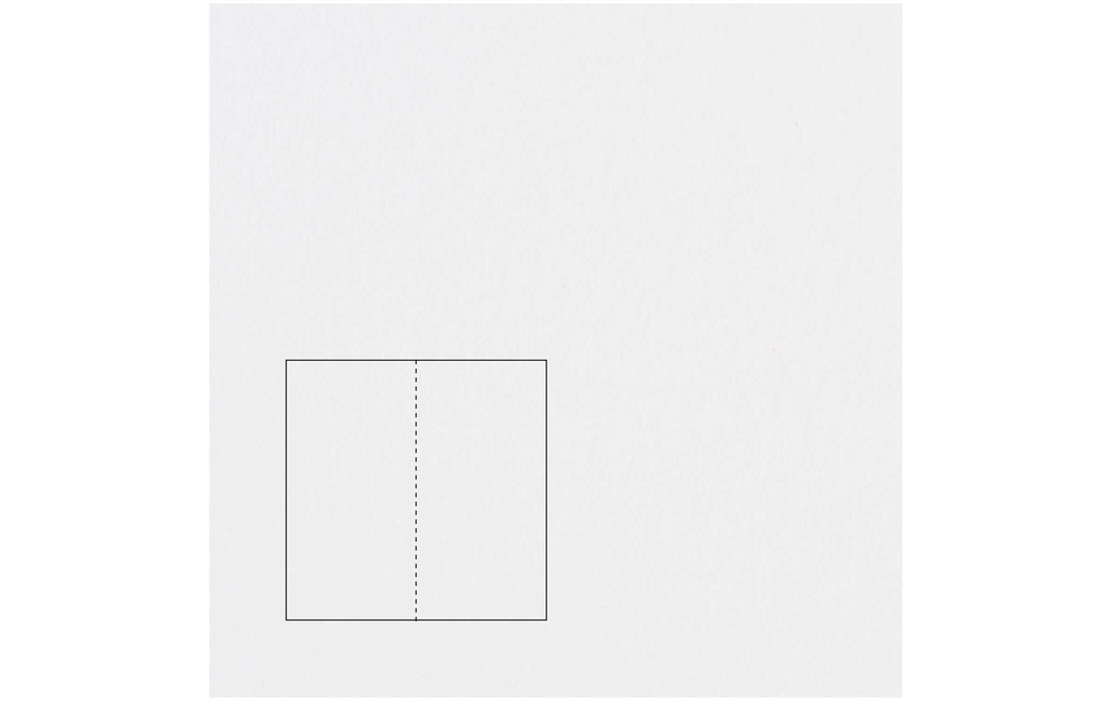Rico Design Paper Poetry Essentials DL Carte à volet A6, extra-blanc