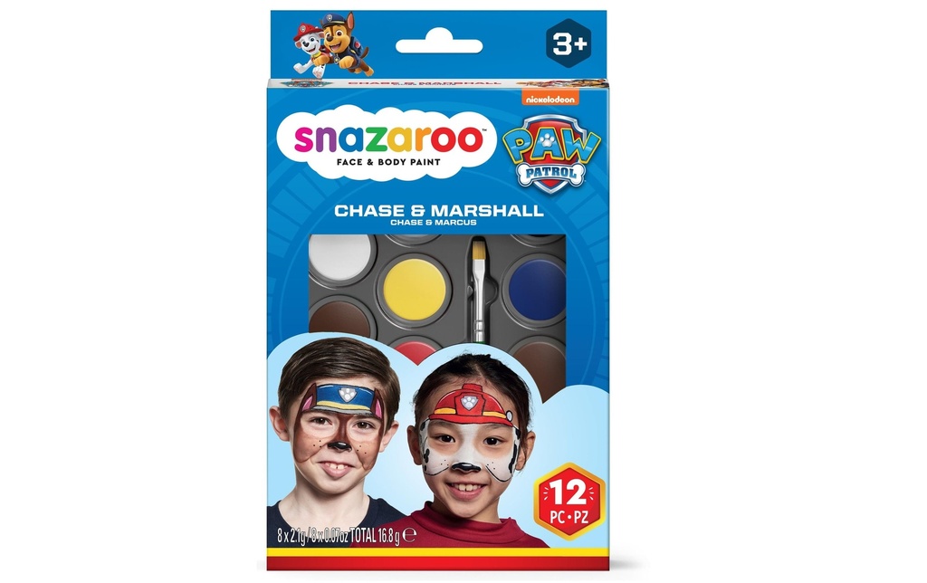 Snazaroo Palette de maquillage Paw Patrol Chase & Marshall