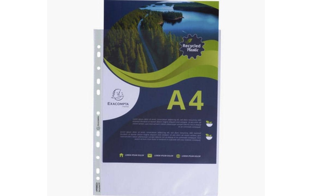 Exacompta Pochette de présentation 100 pièces A4 Blanc
