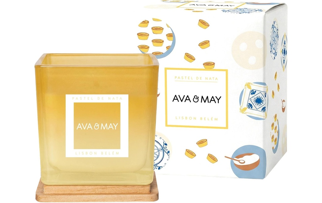 AVA & MAY Bougie parfumée Pastel de Nata 200g