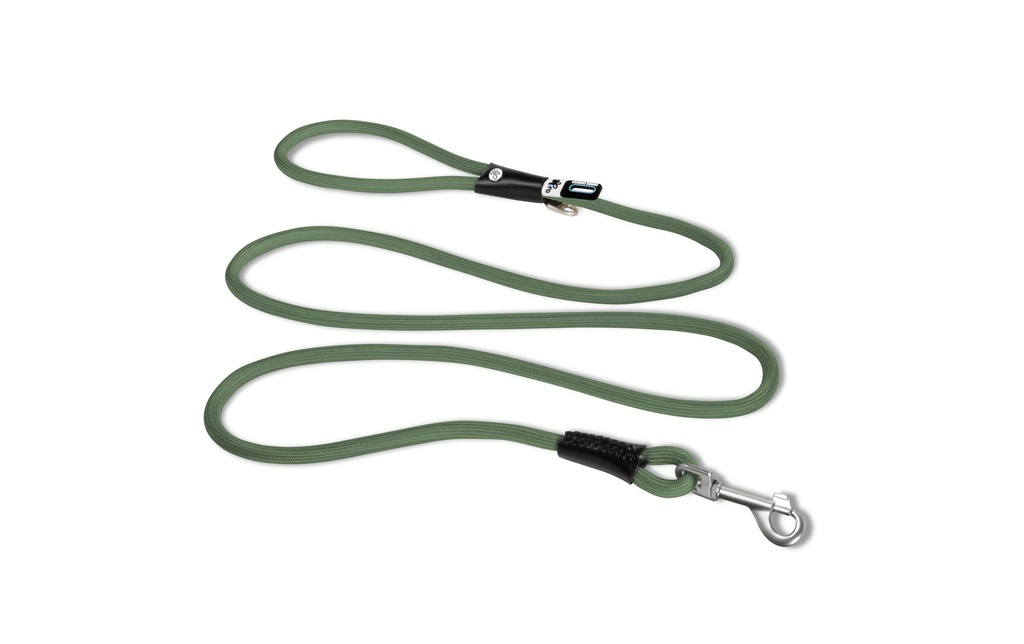 curli Laisse de chien Stretch Comfort Moss ø 10 mm / 1.8 m