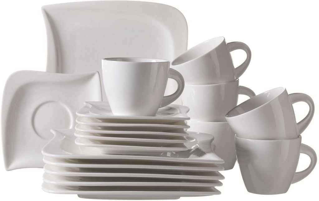 Mäser Service de café La Musica 18 pièces, blanc