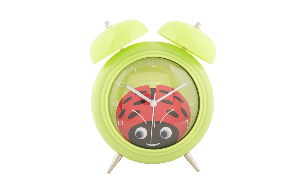 KARLSSON Réveil Coccinelle Vert