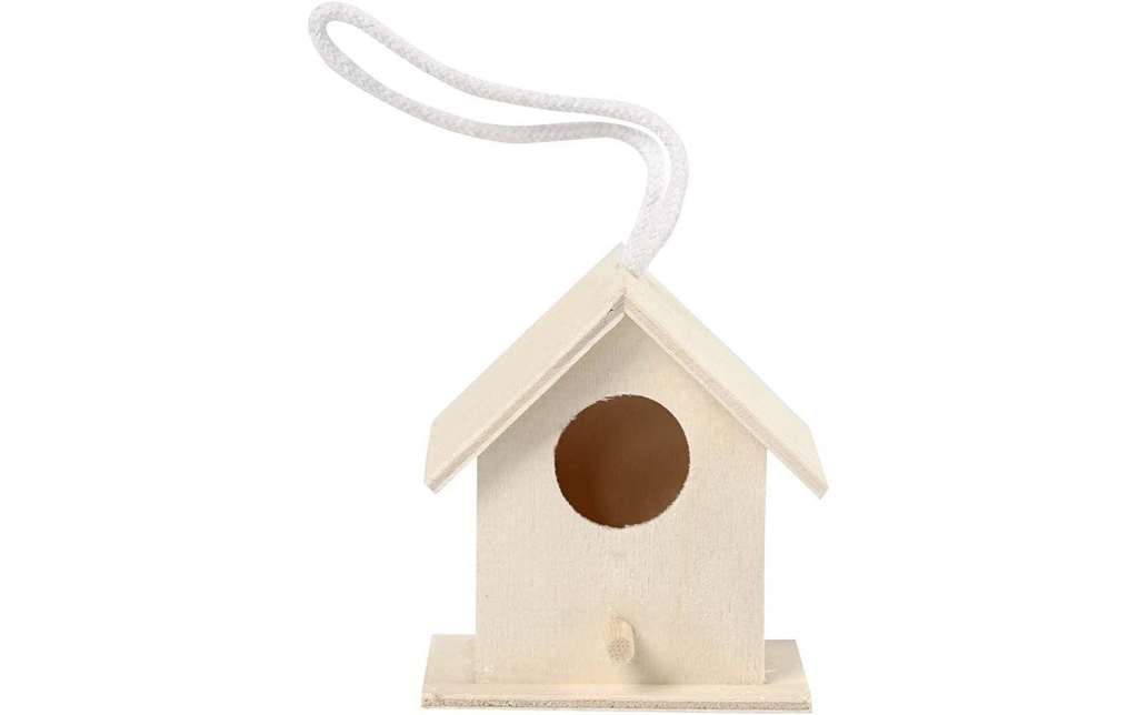 Creativ Company Article en bois Maison des oiseaux Mini, Brun clair, 1