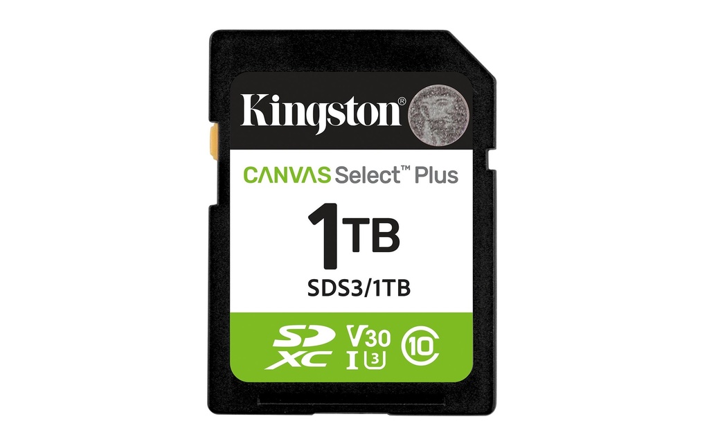 Kingston Carte SDXC Canvas Select Plus Gen3 1000 GB