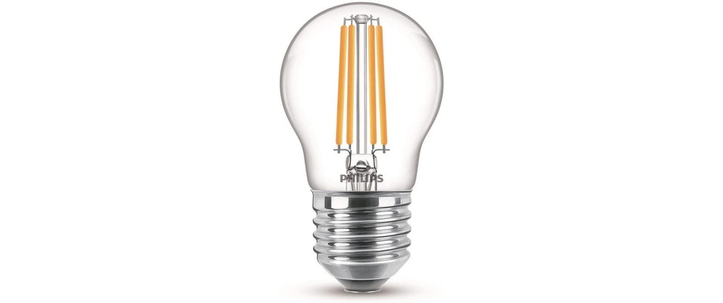 Philips Lampe LEDcla 60W E27 P45 WW CL ND Blanc chaud (WW)