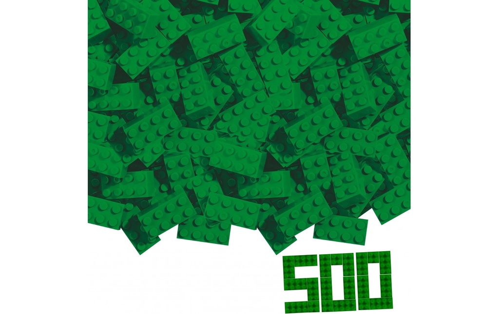 BLOX Briques 500 briques vertes de 8 en vrac