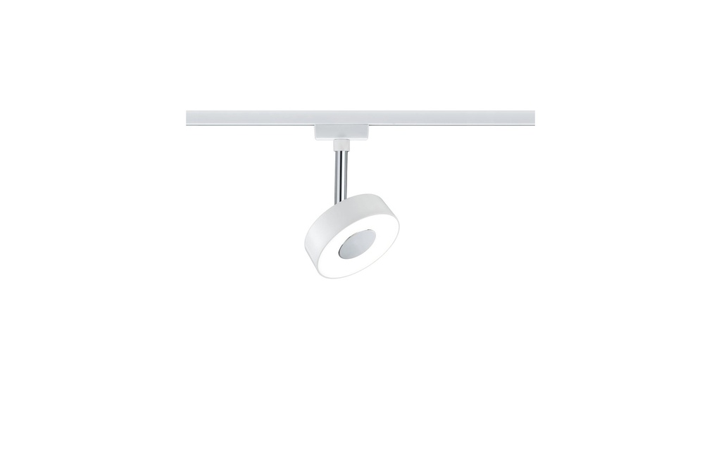 Paulmann Spot LED sur rail URail Circle, 5.3 W, 2700 K, blanc