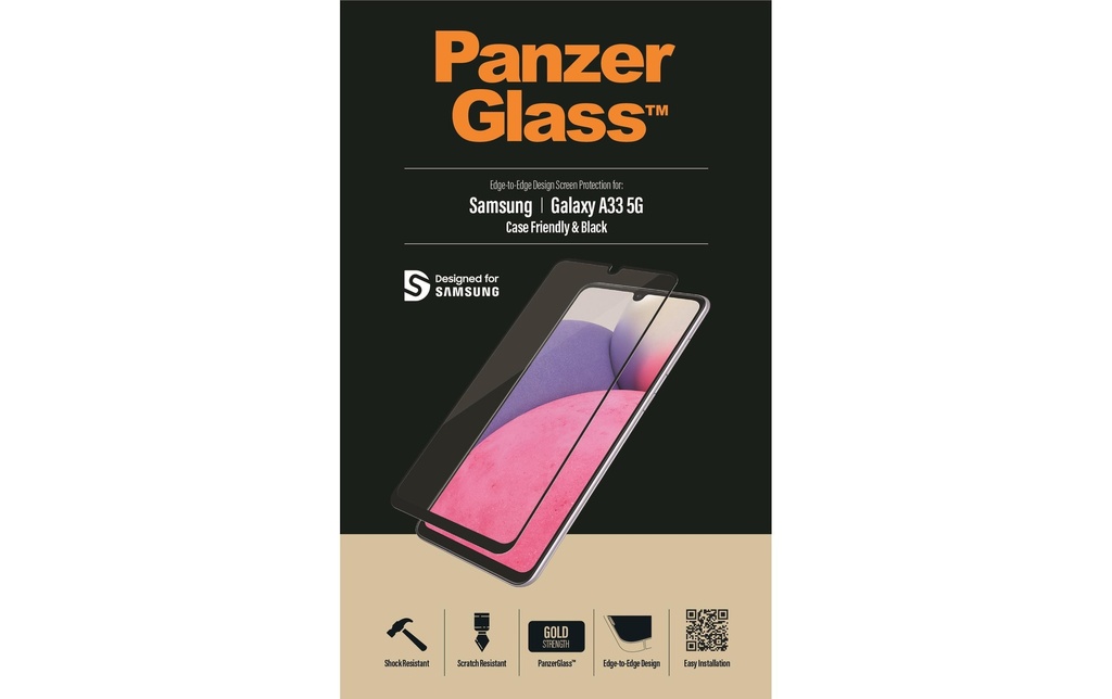 Panzerglass Protection d’écran Case Friendly AB Galaxy A33 5G