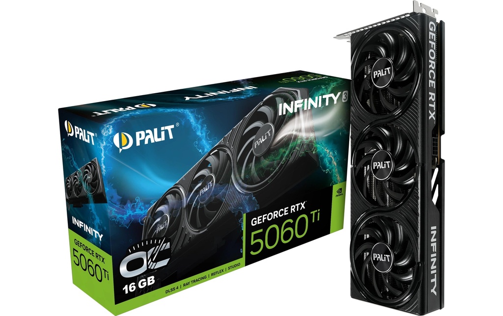 Palit Carte graphique GeForce RTX 5060 Ti Infinity 3 OC 16 GB
