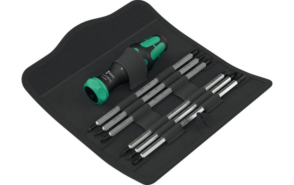 Wera Jeux de cliquets Kraftform Kompakt Vario RA, 7 pièces
