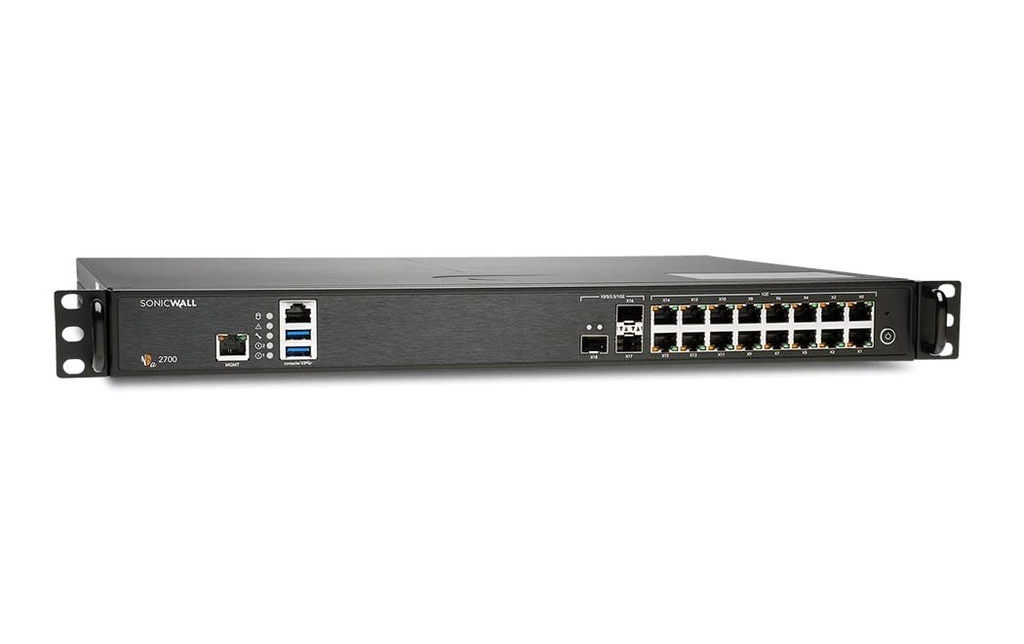 SonicWall Pare-feu NSa-2700 Advanced Appliance, w/APSS, 2yr