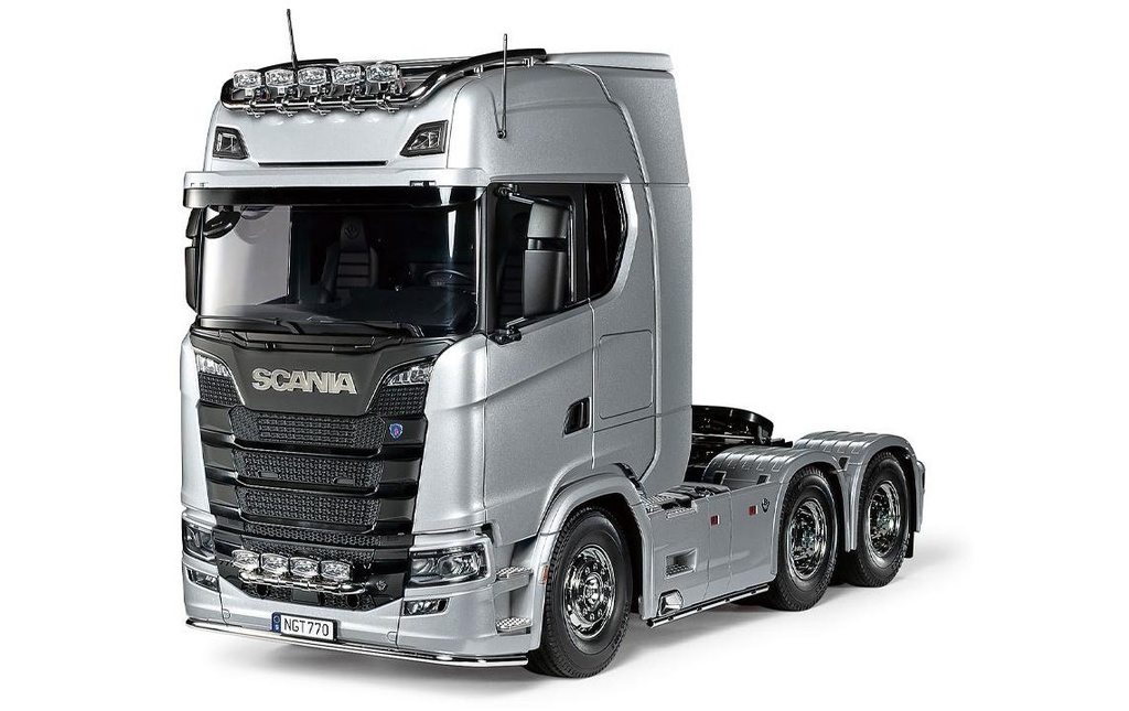 Tamiya Camion Scania 770 S 6x4 Argent, kit de construction, 1:14