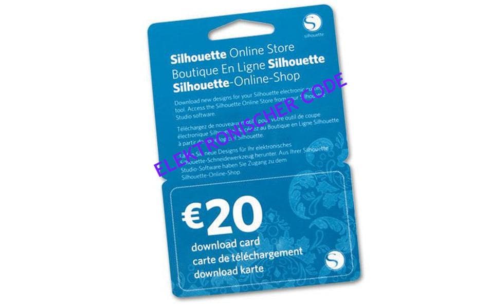 Silhouette Carte de téléchargement 20 EUR code électronique
